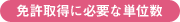 免許取得に必要な単位数
